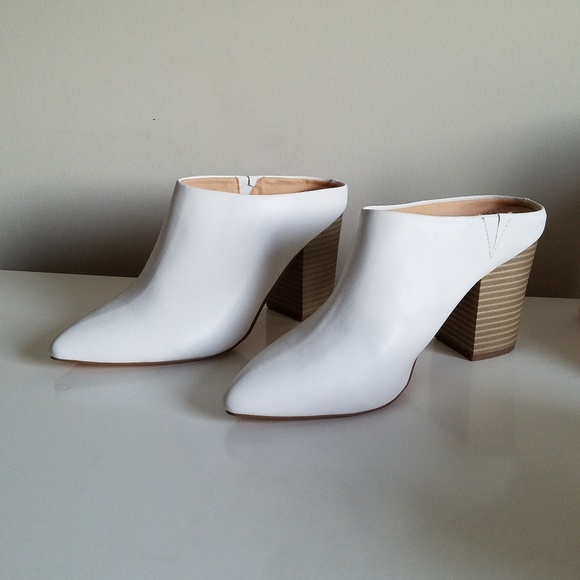 white mule booties